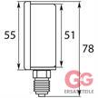 Manometer 50 mm 0-250 bar 1/4"AG Edelstahl Anschluß unten | Bild 2