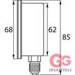 Manometer 63 mm 0-600 bar 1/4"AG Edelstahl WIKA Anschluß unten | Bild 2
