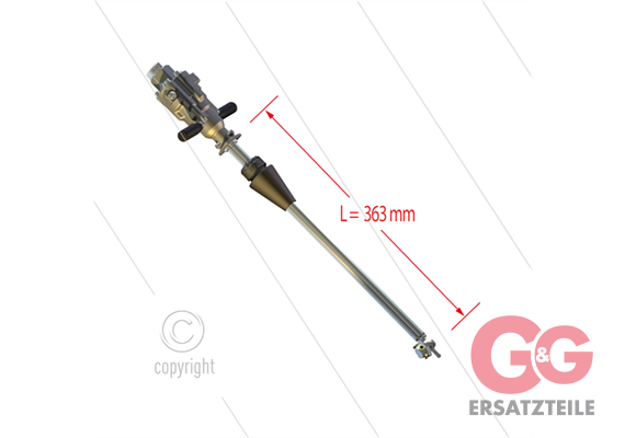 MI63 - wasserbetriebener Fassreiniger - Ø50mm - 140 Bar - 15 bis 21 l/min