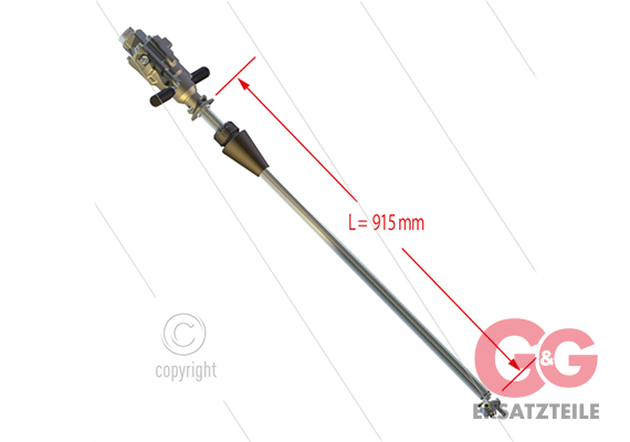 MI63 - wasserbetriebener Fassreiniger - Ø50mm - 140 Bar - 25