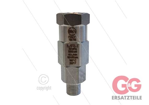 MR-I - Drehgelenk - Edelstahl - 350 Bar - 40 l/min - max 90°C - 30 U/min - 1/4" IG x 1/4"