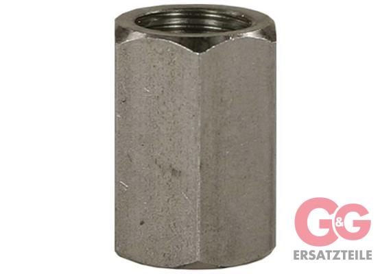 Muffe 3/8"IG : 3/8"IG Edelstahl 400 bar / 150 °C SW: 22 mm, Länge: 26 mm