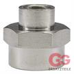 Muffe reduziert 3/8"IG : 1/2"IG Messing vernickelt | Bild 3