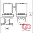 MV-Bürkert 6213-13 1/2"IG 0-10 bar 230V-50Hz Durchflussmenge 60 l/min | Bild 2
