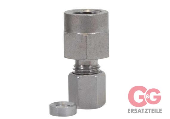 Neuheit MAV 6L R1/4"IG verzinkt Manometer Aufschraubverschraubung