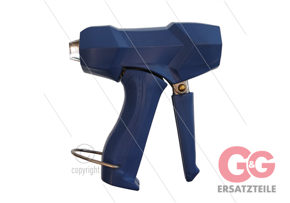 Niederdruckpistole Messing - blau - GEKA Plus - max 30 Bar -