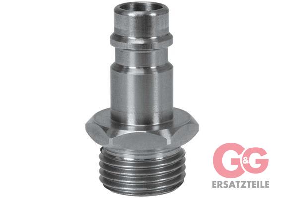 Nippel B 150 bar 1/2"AG Edelstahl gehärtet