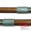 NW5 Rohrreinigungsschlauch - bronze - 10m - 250 Bar - ohne Düse - max 90°C - 2x 1/8" AG | Bild 2
