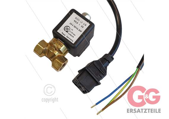 Ölmagnetventil - Rapa - BV01L2 - M13 - 2 x 1/8" IG - 24V AC - 8W - 0 t/m 24 Bar
