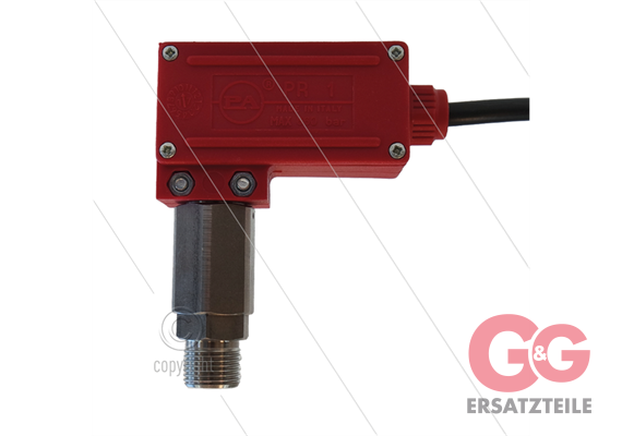 PR1 - Druckschalter - Edelstahl 3/8" AG - Einschaltdruck 25 Bar - max 600 Bar - (rote mark