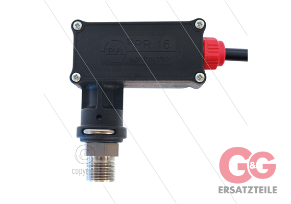 PR16 - Druckschalter - Edelstahl 3/8" AG - 25/250 Bar - (rot