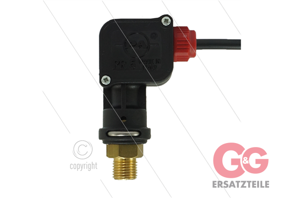 PR5 - Druckschalter micro - 1/4" AG - Einschaltdruck 25 Bar - max 350 Bar - (Rote markieru
