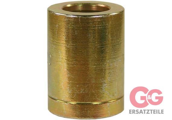 Preßfassung NW06 1ST Stahl verzinkt zum Schälen  13,2 x 30 mm