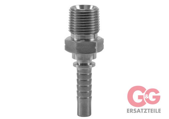 Preßnippel AGN 1/2 NPT DN 12 Edelstahl