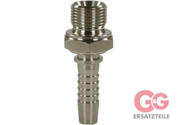 Preßnippel AGR 3/8 DN 12 Edelstahl