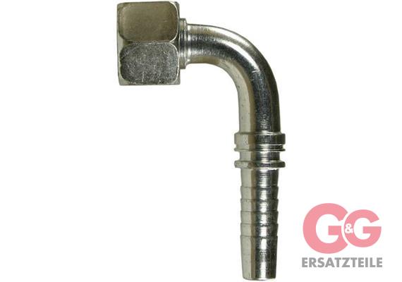 Preßnippel DKL 16x1,5 (10L) DN 08 90° Stahl