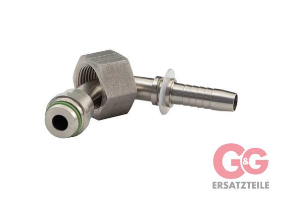 Preßnippel DKOL 22x1,5 (15L) DN 10 90° Edelstahl