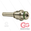Pressnippel - Edelstahl - DN08 (5/16") flach - mit O-Ring passend für M22x1,5 Überwurfmutt | Bild 2