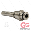 Pressnippel - Edelstahl - DN10 (3/8") flach - mit O-Ring passend für M22x1,5 Überwurfmutte | Bild 2