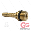 Pressnippel - Messing - DN06 - 1/8" AGR - mit O-Ring - für Rohrreinigungsdüse - ohne Sechs | Bild 2