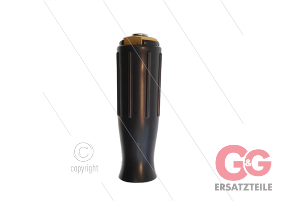 Pressnippel - Stahl - DN06 (1/4") - M22x1,5 Mutter Messing - Lange Kunststoff Handversch.