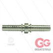 Pressnippel - Stahl - DN06 (1/4") - Schlauchverbinder - 2 x DN06 | Bild 2