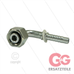 Pressnippel - Stahl - DN08 (5/16") - M18x1,5 (12L) DKOL - 90° Bogen - SW22 | Bild 2