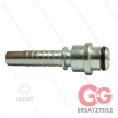 Pressnippel - Stahl - DN10 (3/8") flach - mit O-Ring passend für M22x1,5 Überwurfmutter | Bild 3