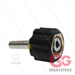 Pressnippel - Stahl - DN10 (3/8") - kurzem Kopf mit O-Ring und mit M22x1,5 Handverschraubu | Bild 2