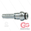 Pressnippel - Stahl - DN10 (3/8") - kurzer Kugelkopf und O-Ring passend zu M22x1,5 Überwur | Bild 3