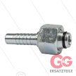 Pressnippel - Stahl - DN10 (3/8") - M16x1,5 (10L) DKOL - mit O-Ring - SW22 | Bild 3