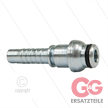 Pressnippel - Stahl - DN12 (1/2") - kurzem Kugelkopf und O-Ring passend zu M22x1,5 Überwur | Bild 3