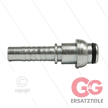 Pressnippel - Stahl - DN12 (1/2") - kurzem Kugelkopf und O-Ring passend zu M22x1,5 Überwur | Bild 2