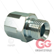 Reduziernippel - Stahl - 1/2" AG (60° conus) x 3/8" IG - BSP | Bild 3
