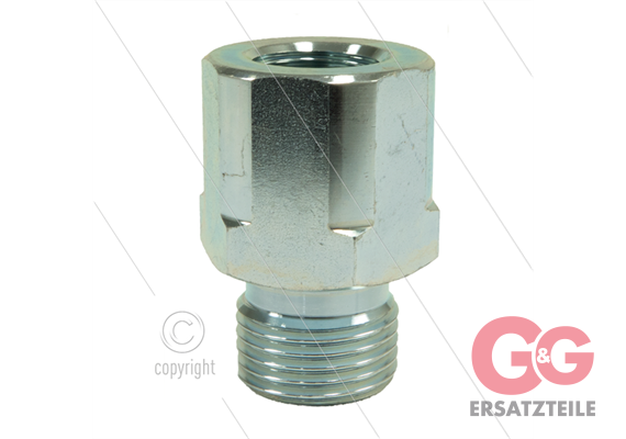 Reduziernippel - Stahl - 1/8" AG (60° conus) x 1/4" IG - BSP