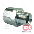 Reduziernippel - Stahl - 1/8" AG (60° conus) x 1/4" IG - BSP | Bild 2
