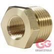 Reduzierung 1/4"IG : 1/2"AG Messing 400 bar 150 °C Länge: 20 mm | Bild 2