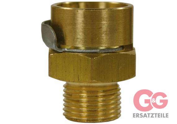 Restposten Adapter 3/8"AG : 10 mm innen Messing Steckkupplung Restposten