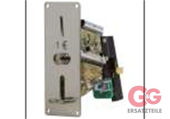 Restposten Münzprüfer mit Lichtschranke 1 Euro Frontplatte 129x52 mm