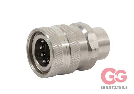 Restposten ST-3100 250 bar 3/8"IG Kupplung Edelstahl Vulkanisiert.