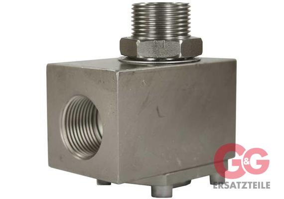 RM 3/4"IG : 3/4"AG Edelstahl 200 bar trommel