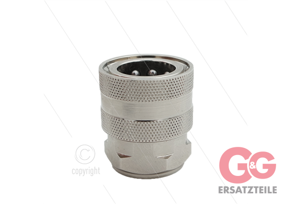 RMS250 - Kupplung - Messing - 250 Bar - max 90°C - passend zu Nilfisk-Alto - 3/8" IG