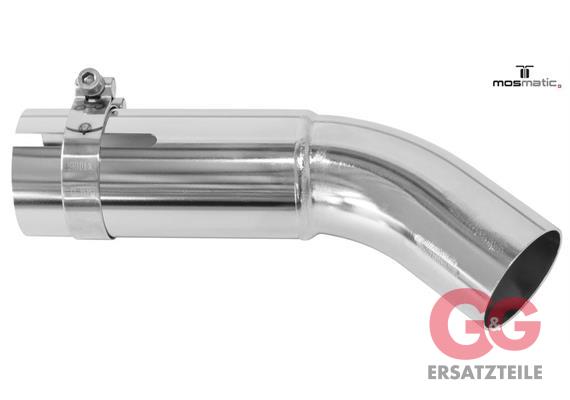 Rohrbogen-45° mit Rohrbride, INOX - LU-2"Z ø50 für Luftsystem-Kreisel