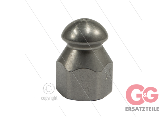 Rohrreinigungsdüse - 0.045 - 3x nach hinten - Ø15mm - 1/8" IG - Edelstahl