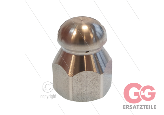 Rohrreinigungsdüse - 0.070 - 3 x H - Edelstahl - 1/4" IG