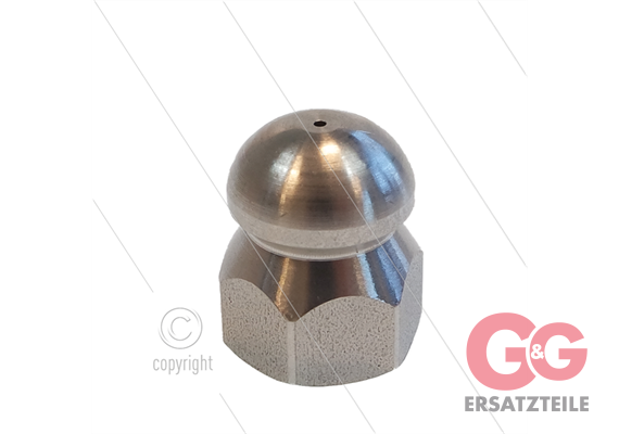Rohrreinigungsdüse - 0.080 - 3 x 0.85 + 1 x 0.85 - Edelstahl
