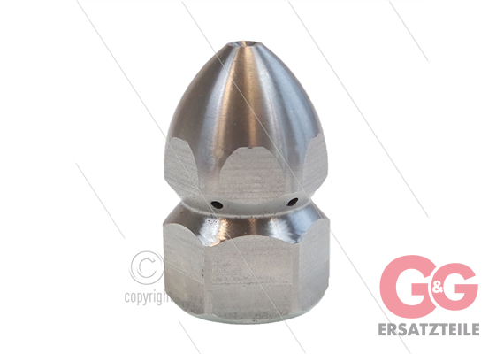 Rohrreinigungsdüse - 0.600 - 6 x 1.80 + 1 x 1.80 - Edelstahl