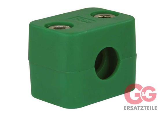 Rohrschelle 16 mm mit Schrauben Stahl verzinkt