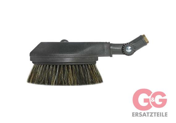 Rotierende Waschbürste Roßhaar mit Gelenk 1/4"IG