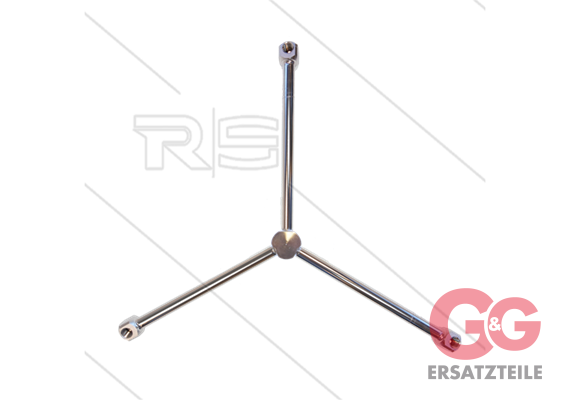 Rotorarm - TKA-3W3 - Ø150mm - 275 Bar - 3/8" IG - Düsen 3 x 1/4" IG